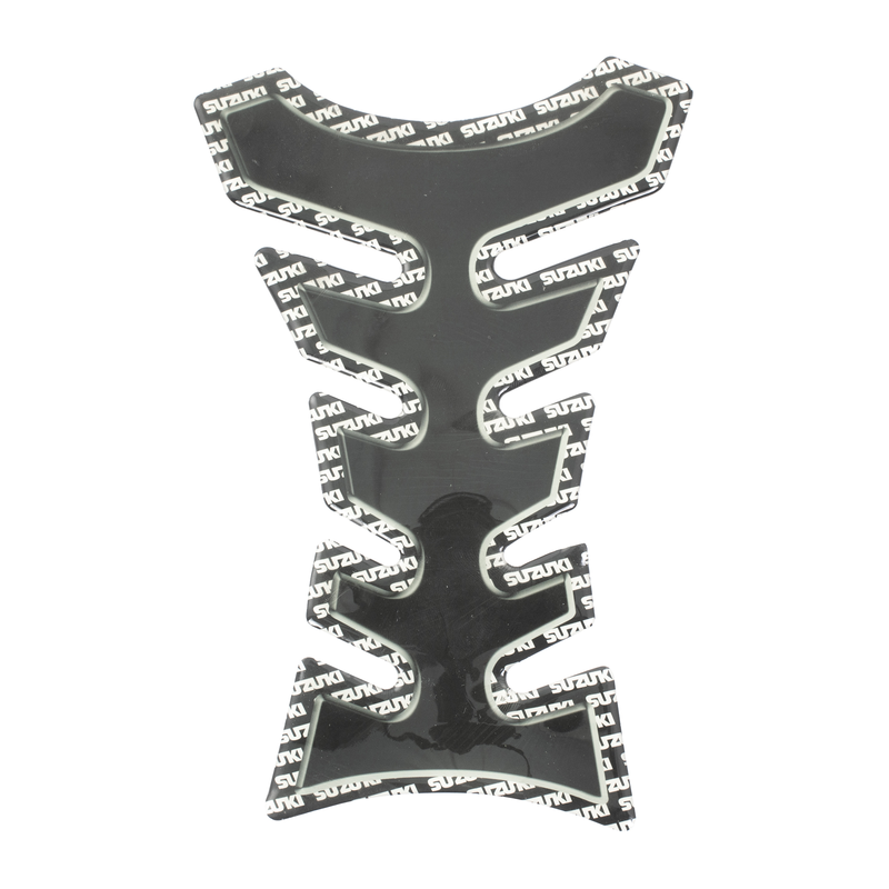 Protection de réservoir Spine Shadow Suzuki Noir Blanc Argent