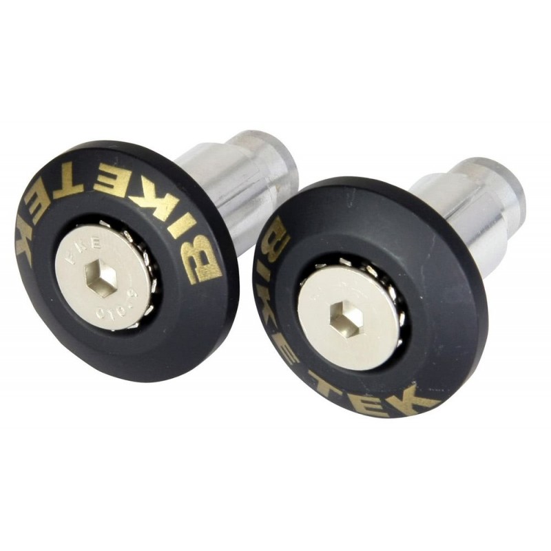 EMBOUT DE GUIDON AFFLEURANT DOUBLE MONTAGE NOIR