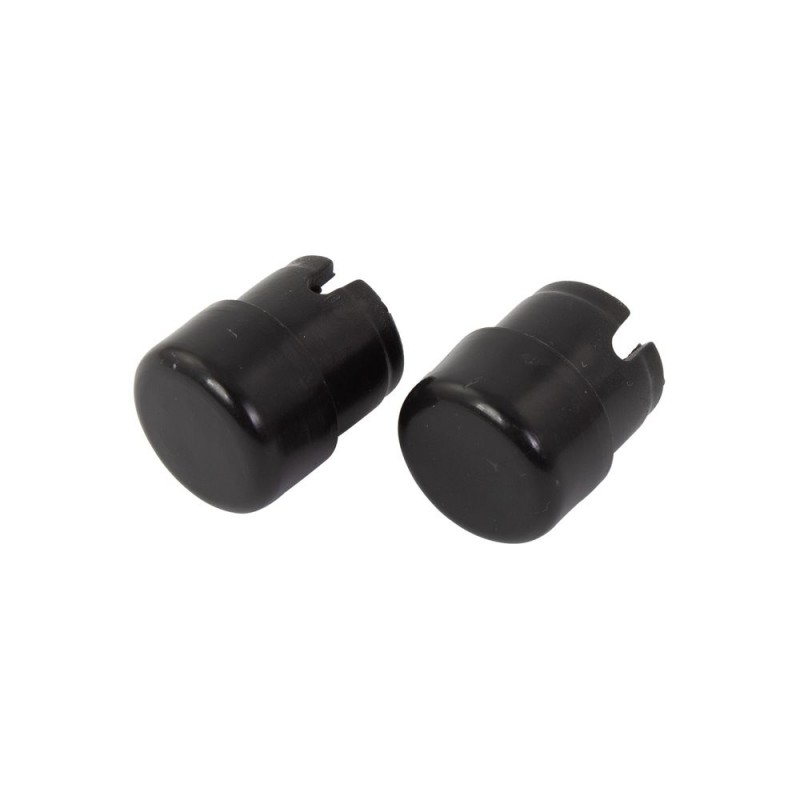 BOUTONS D EMBOUT DE GUIDON NOIRS