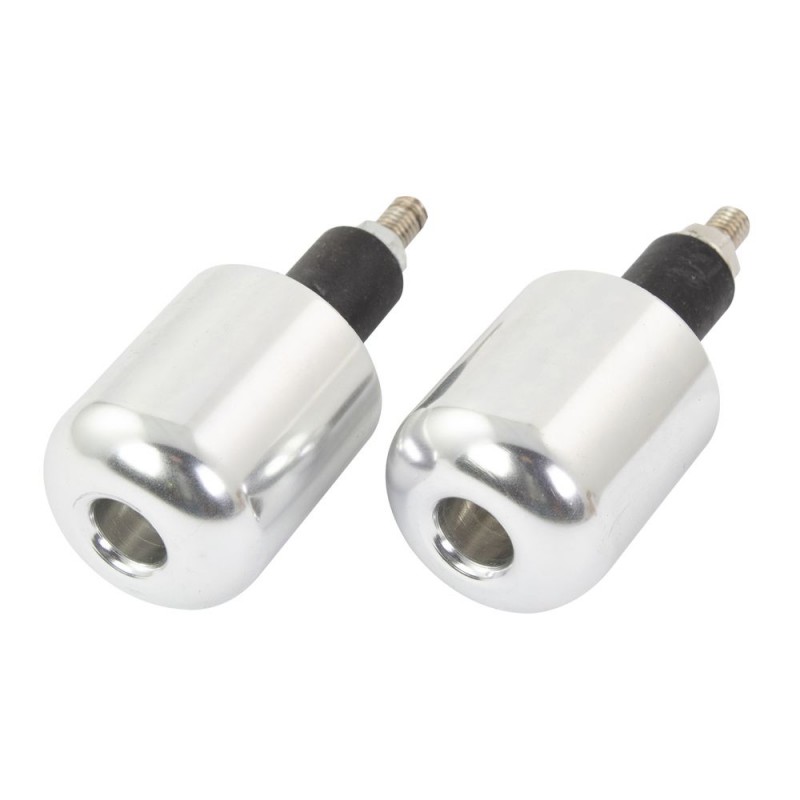 EMBOUT DE GUIDON UNIVERSEL, MONTAGE 13 mm, CHROMÉ  BEWYR1CH   COMPOSITION COTE DROITE