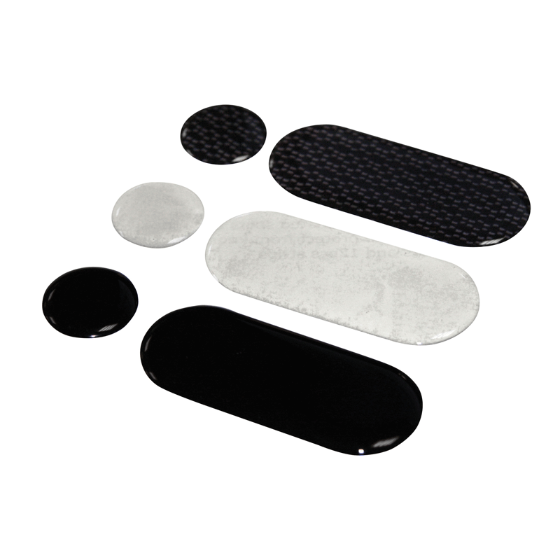 PROTÈGE RÉSERVOIR SPOTS & STRIPES 12+12 NOIR