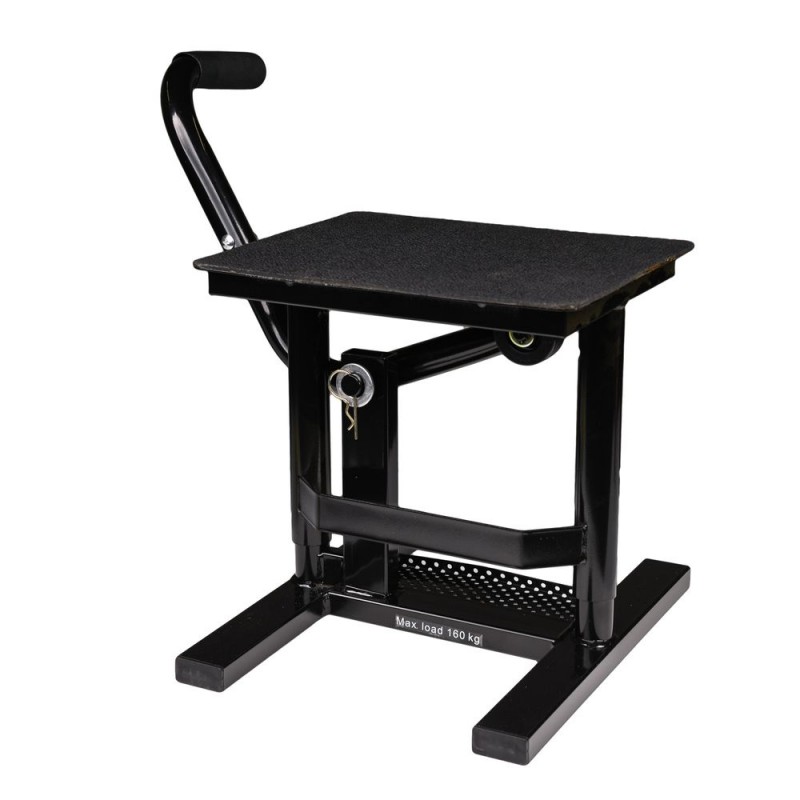 BÉQUILLE DE LEVAGE BIKETEK MX NOIRE 31,8 cm 44,2 cm, CAPACITÉ DE LEVAGE 180 kg