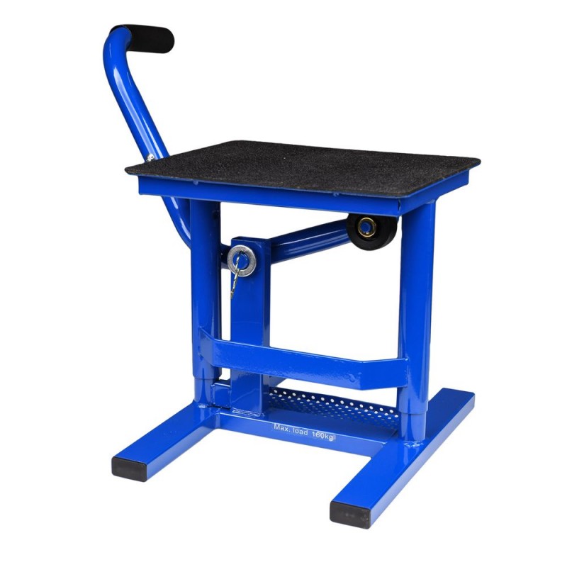 BÉQUILLE DE LEVAGE BIKETEK MX BLEU 31,8 cm 44,2 cm, CAPACITÉ DE LEVAGE 180 kg