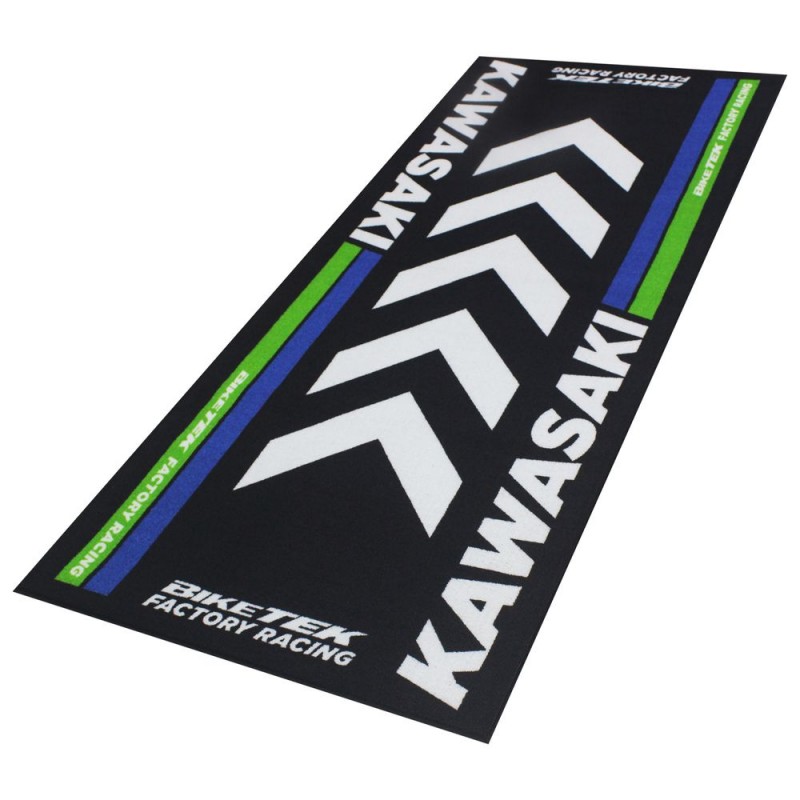 TAPIS DE GARAGE BIKETEK SÉRIE 4 KAWASAKI 190 x 80 cm  1,52 m²