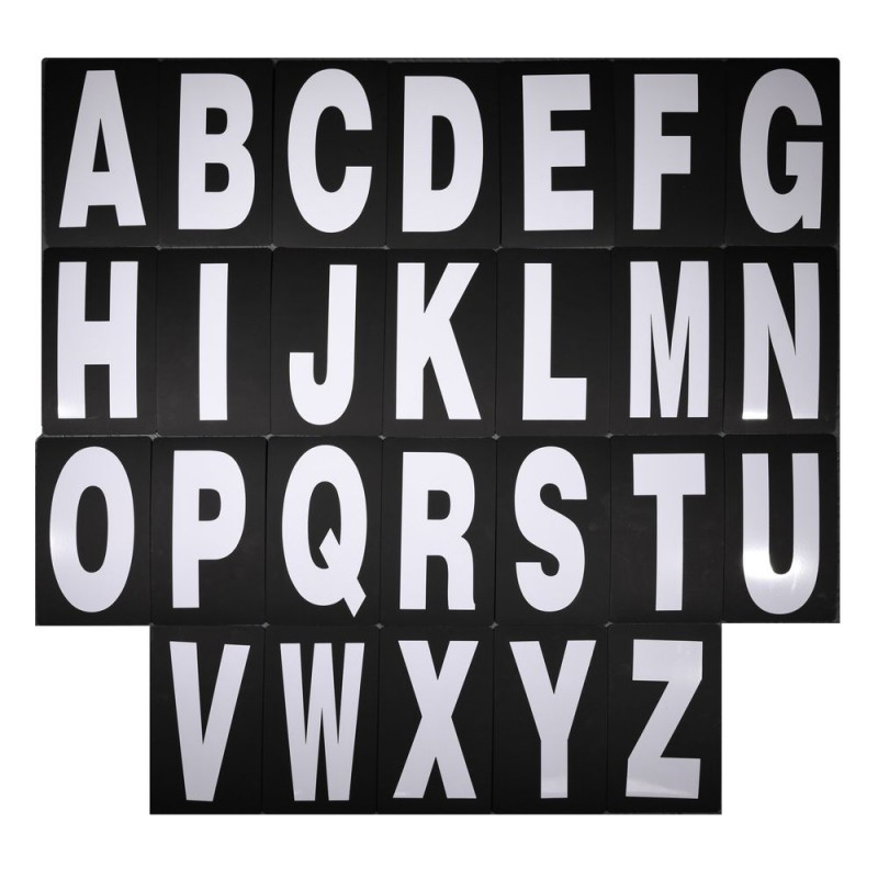 Kit de lettres blanches pour tableau de bord  26 pièces   pour tableau de bord PITB99