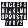 Kit de lettres blanches pour tableau de bord  26 pièces   pour tableau de bord PITB99