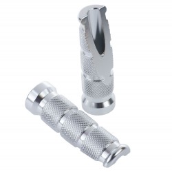 FOOTREST PEGS TAPERED CHROME