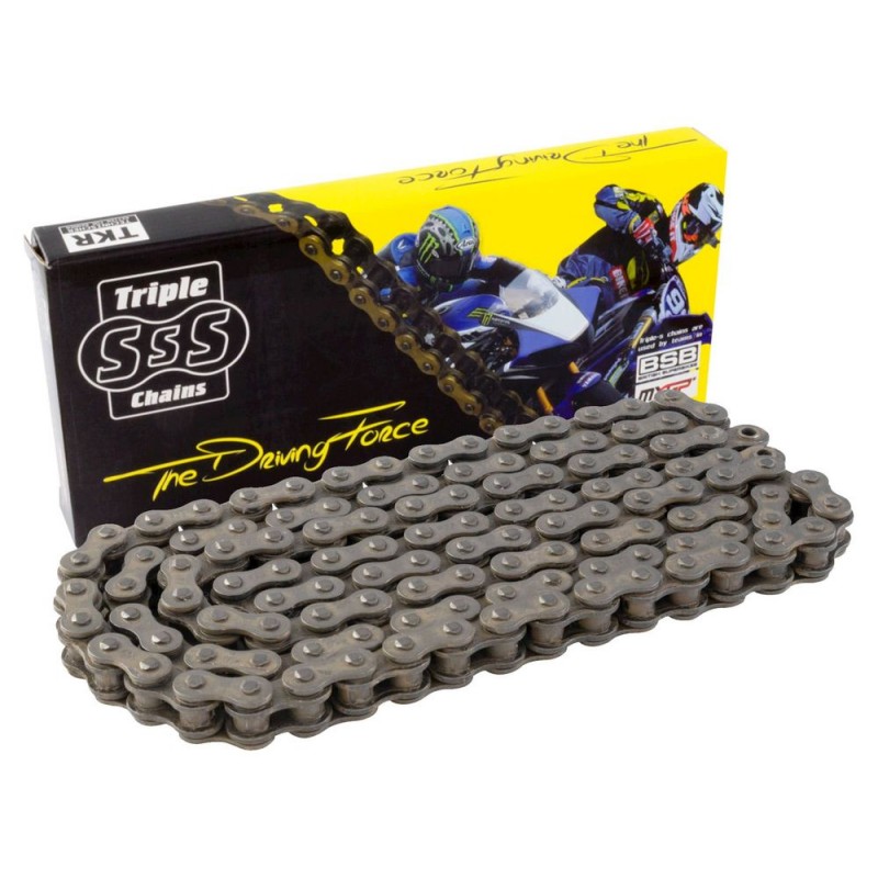 MOTORCYCLE O-RING CHAIN BLACK 520-114 LINK