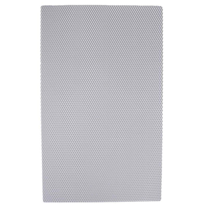 Insert de carénage en treillis aluminium argenté 33,5 x 20 cm