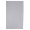 Insert de carénage en treillis aluminium argenté 33,5 x 20 cm