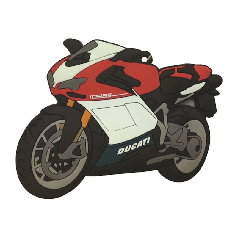 Porte clés en caoutchouc pour Ducati 1098