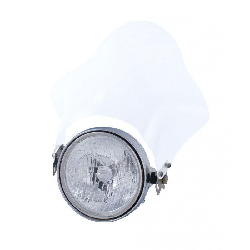 Pare brise double courbure pour phare rond