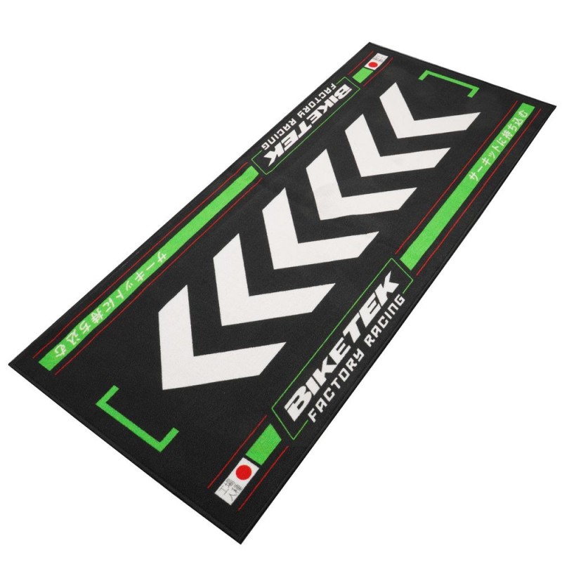 TAPIS DE GARAGE BIKETEK SÉRIE 7 VERT SOLEIL LEVANT   190 x 80 cm