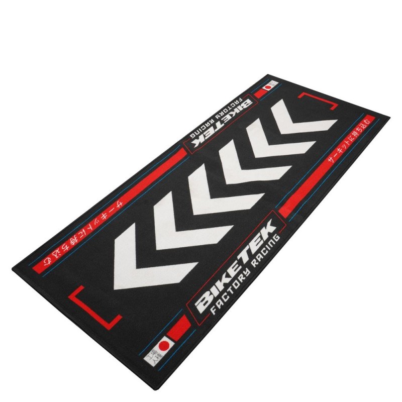 TAPIS DE GARAGE BIKETEK SÉRIE 7 ROUGE SOLEIL LEVANT   190 x 80 cm