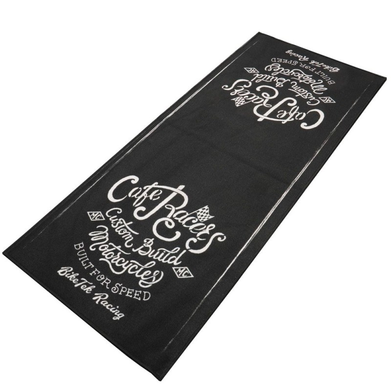 TAPIS DE GARAGE BIKETEK CAFÉ RACER CUSTOM BUILD   190 x 80 cm