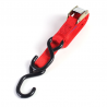 4 sangles d'arrimage à verrouillage automatique, rouge, 1,8 m x 25 mm