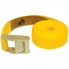 2 sangles d'arrimage à cliquet micro-rétractables, jaune, 2,5 m x 25 mm