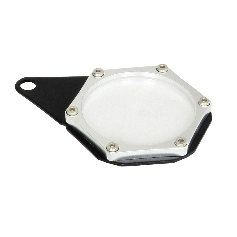 Porte-vignette hexagonale anodisée chromée