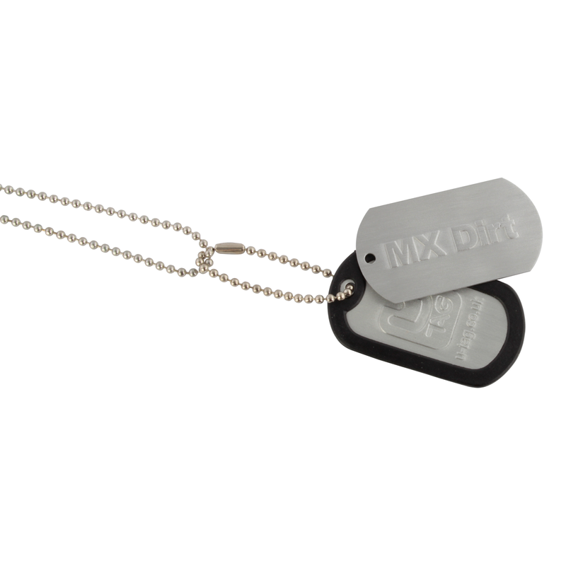 DOGTAG KEYFOB MX DIRT - INCLUDES KEYCHAIN  NECKCHAIN AND DAMPER