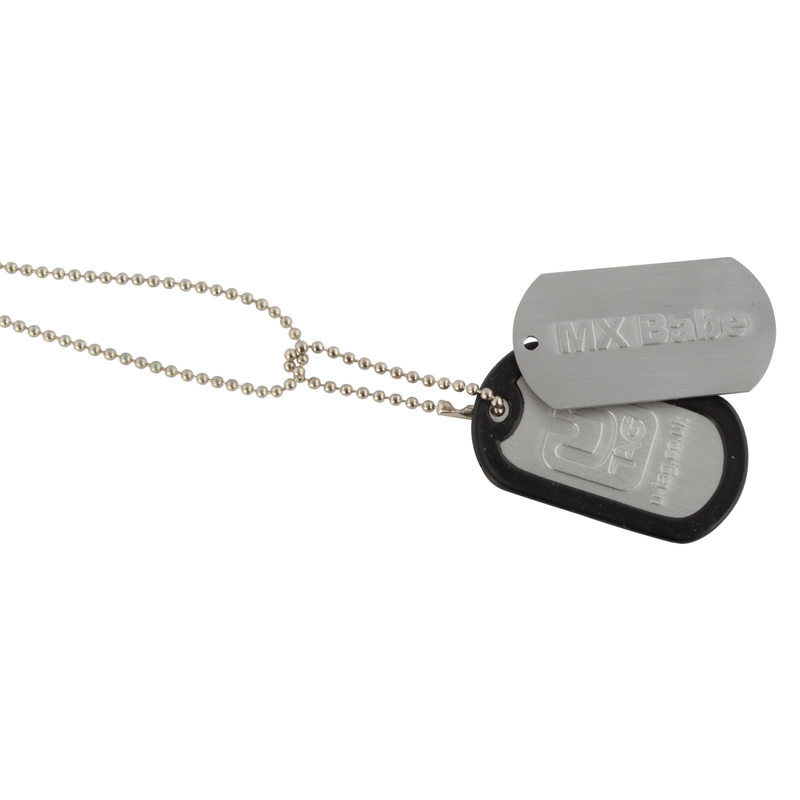 DOGTAG KEYFOB MX BABE - INCLUDES KEYCHAIN  NECKCHAIN AND DAMPER