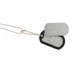 DOGTAG KEYFOB EAT MY ROOST...