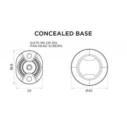 Base 360 Quad Lock ronde