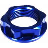 STEERING STEM NUT BLUE M22x30-P1.0H12 KAWASAKI SUZUKI [56W003U]
