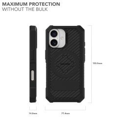 ROKFORM Coque robuste pour iPhone 16 - Noir