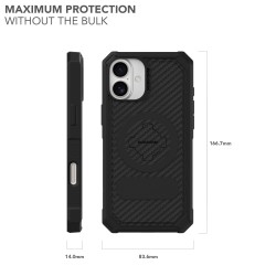 ROKFORM Coque robuste pour iPhone 16 Plus - Noir