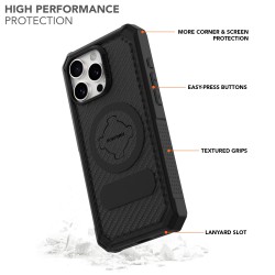 ROKFORM Coque robuste pour iPhone 16 Pro Max - Noir