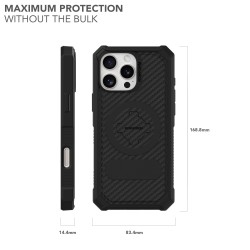 ROKFORM Coque robuste pour iPhone 16 Pro Max - Noir