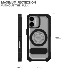 ROKFORM Coque Crystal pour iPhone 16 - Transparente