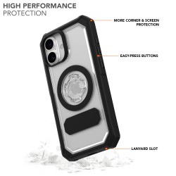 ROKFORM Coque Crystal pour iPhone 16 Plus - Transparente