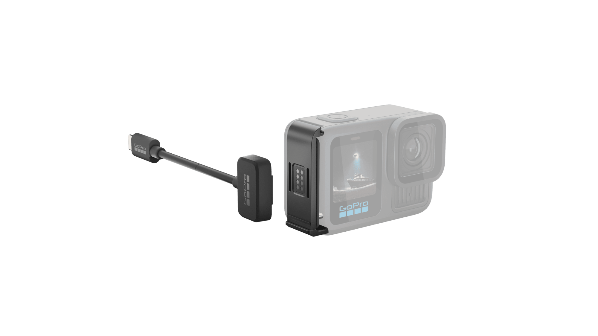 Contacto porte magnétique et cable de chargement GoPro