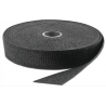 RUBAN D ÉCHAPPEMENT 2,5 cm x 15,2 m, NOIR, 4 CÂBLES EN ACIER INOXYDABLE