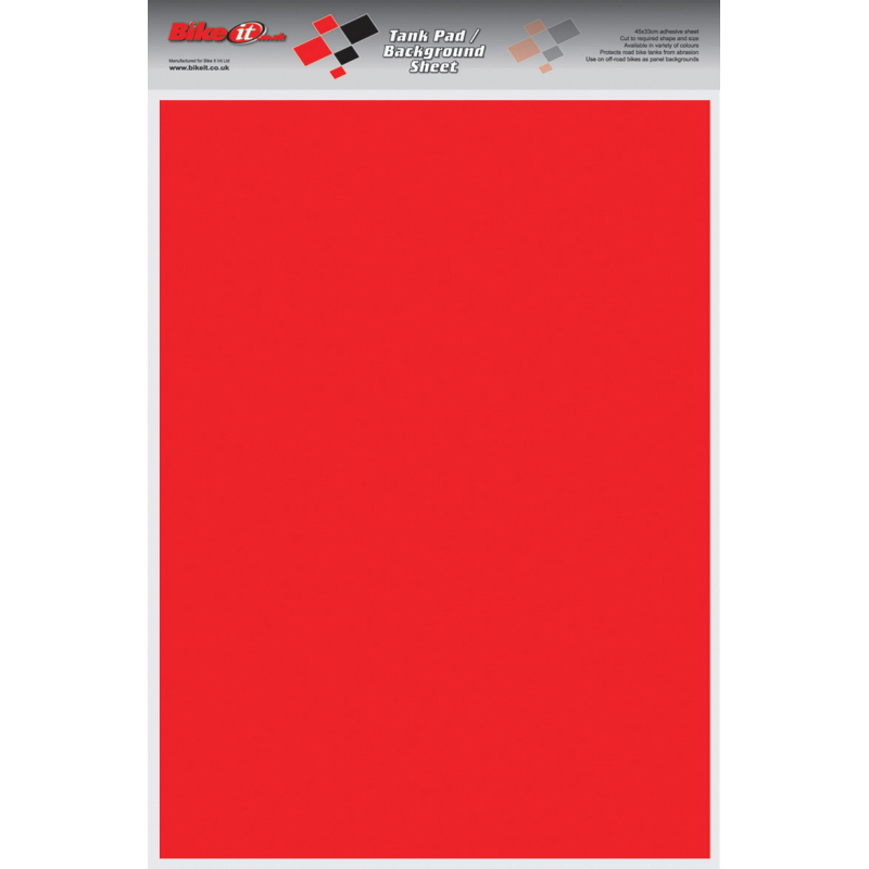 Feuille de fond pour protection de réservoir 45 x 33 cm rouge