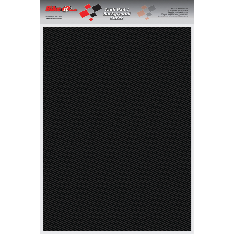 Feuille de fond pour protection de réservoir 45 x 33 cm effet carbone