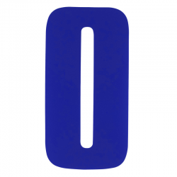 NUMÉROS DE COURSE MX BLEU 1,8 po AUTOCOLLANTS, LOT DE 10