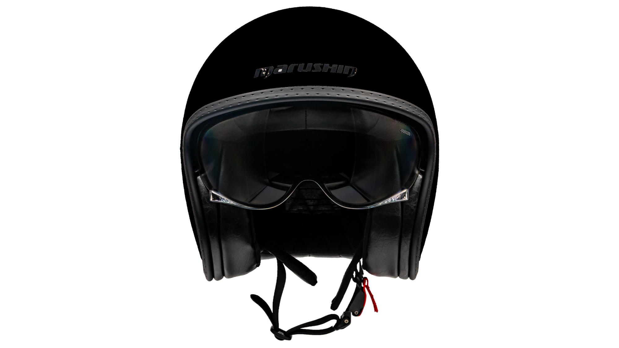 CASQUE DE MOTO JET MARUSHIN C-650 REBEL NOIR MAT S