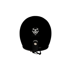 CASQUE DE MOTO JET MARUSHIN C-650 REBEL NOIR MAT S