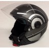 CASQUE DE MOTO JET MARUSHIN C-699 DECO GRIS XL