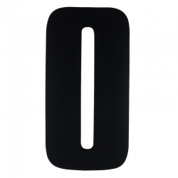 MX RACE NUMBERS BLACK 0 8in...