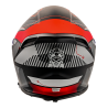CASQUE DE MOTO JET MARUSHIN C-729 TORNADO NOIR ROUGE L