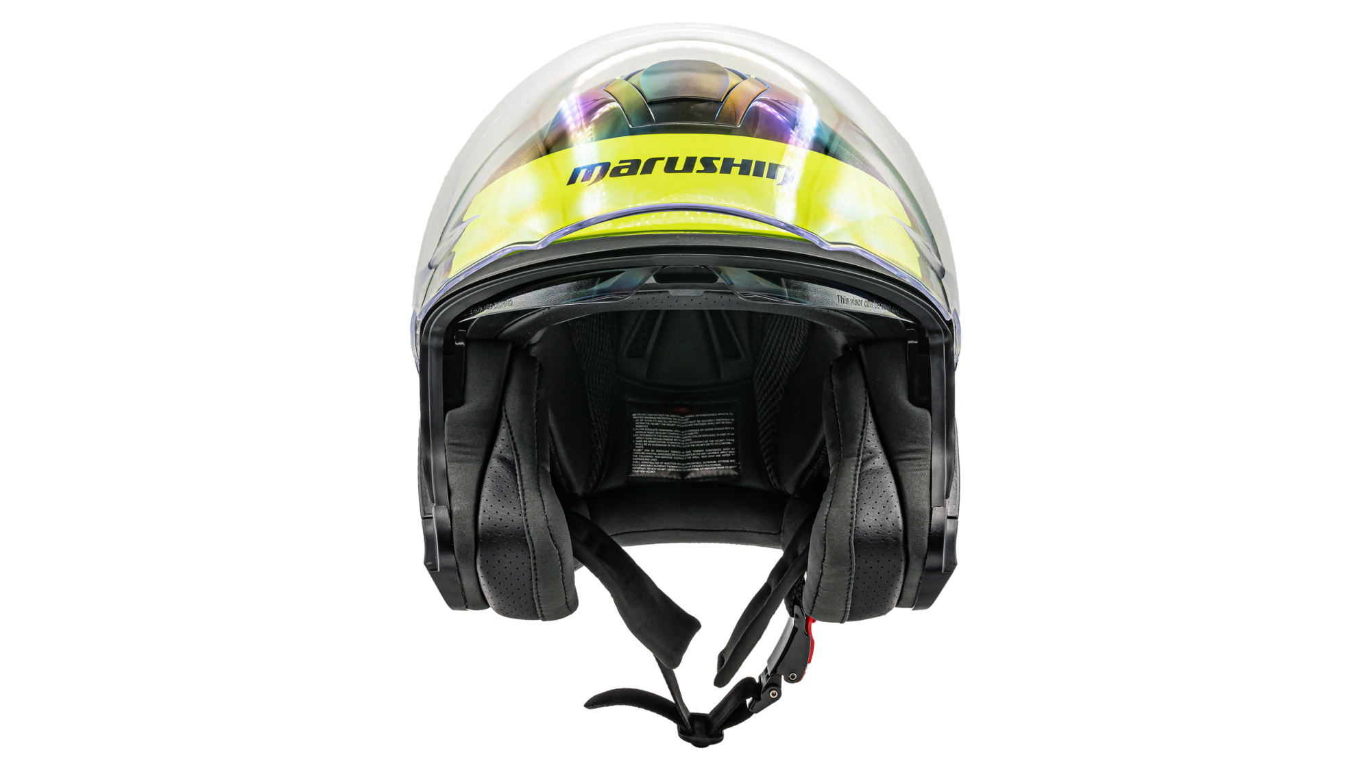 CASQUE DE MOTO JET MARUSHIN C-729 TORNADO NOIR JAUNE L