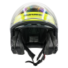 CASQUE DE MOTO JET MARUSHIN C-729 TORNADO NOIR JAUNE L