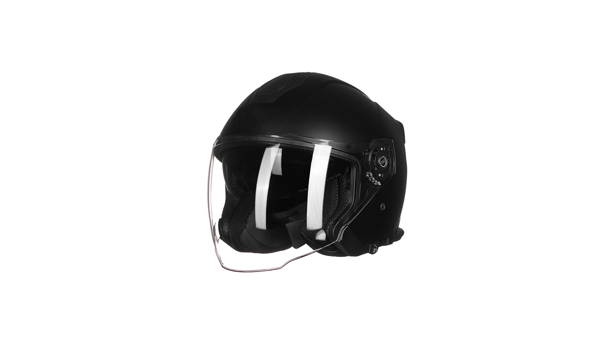CASQUE DE MOTO JET MARUSHIN C-729 TORNADO NOIR XS