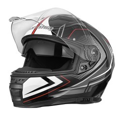CASQUE INTEGRAL DE MOTO MARUSHIN M-899 CHAMPION NOIR ROUGE XL