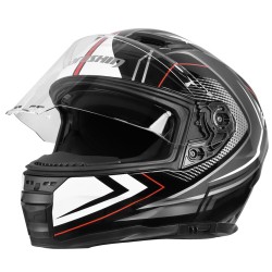 CASQUE INTEGRAL DE MOTO MARUSHIN M-899 CHAMPION NOIR ROUGE XL