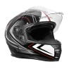 CASQUE INTEGRAL DE MOTO MARUSHIN M-899 CHAMPION NOIR ROUGE L