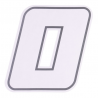 NUMÉROS DE COURSE DELUXE 10 CM BLANC 2 AUTOCOLLANTS LOT DE 10